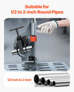 VEVOR Pipe Tubing Notcher for 1/2 to 2-inch Pipes with 0 - 60° Adjustable Angle