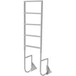 VEVOR Dock Ladders Flip Up, Dock Ladder with Rubber Mat, Swim Ladder Aluminum 5 Step, Each Step 21.5\