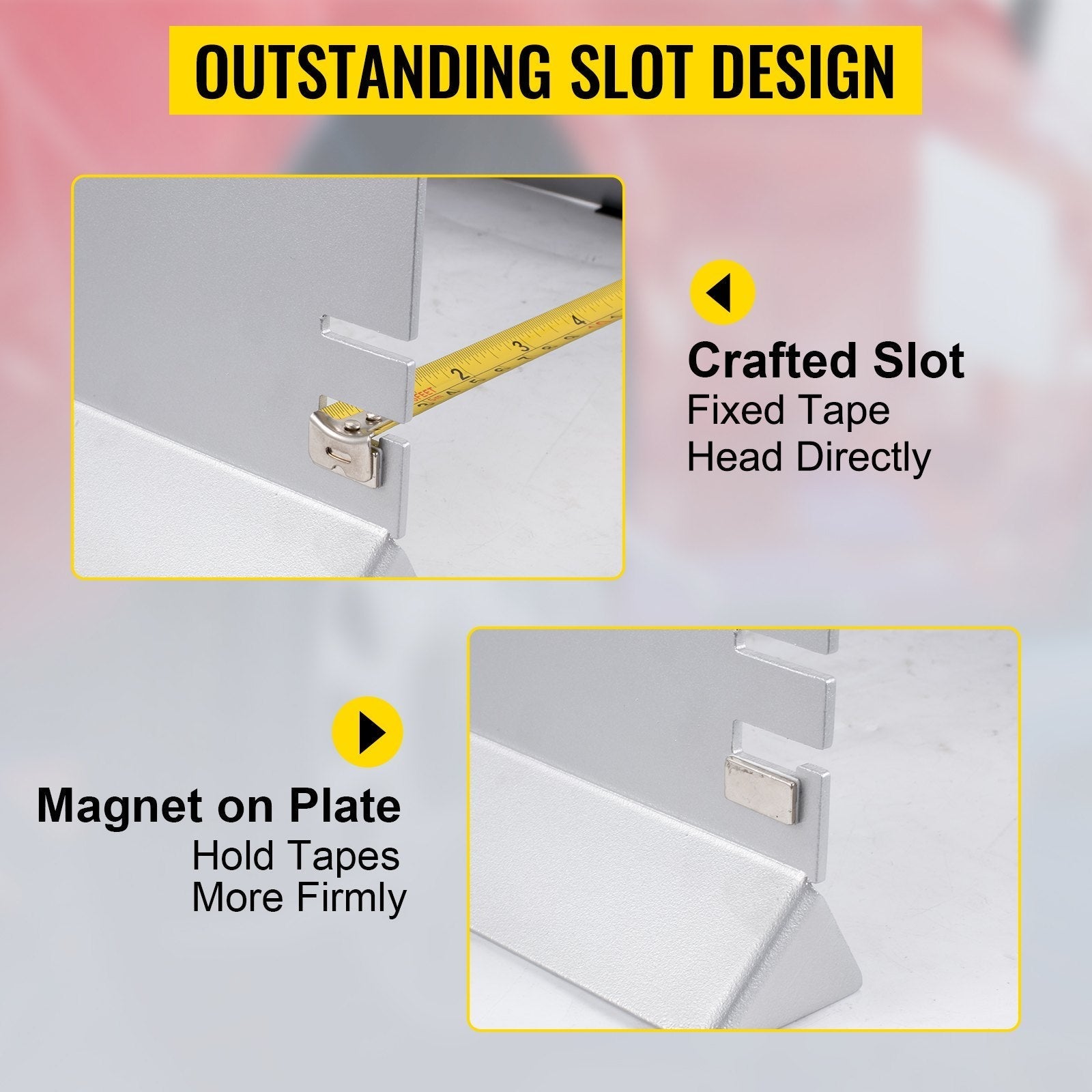 VEVOR Wheel Alignment Tool, Toe Plates without Probes, Aluminum Alloy Toe Alignment Plates, Double 16ft Tape Measures Alignment Tools Automotive, Wheel Alignment Tool Gauge Camber Caster