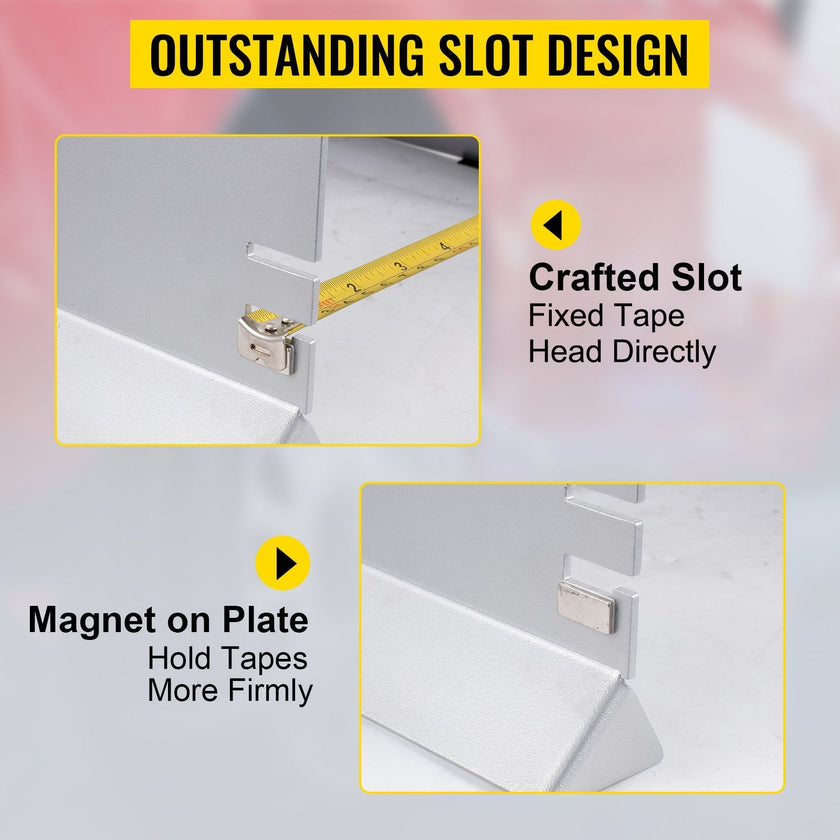 VEVOR Wheel Alignment Tool, Toe Plates without Probes, Aluminum Alloy Toe Alignment Plates, Double 16ft Tape Measures Alignment Tools Automotive, Wheel Alignment Tool Gauge Camber Caster