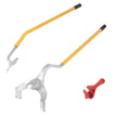 VEVOR Tire Mount Demount Tool, 22.5-24.5 inch Manual Steel Tire Changer Mount Demount Removal Tool, with Extra Bead Keeper, Tubeless Truck Bead Breaker, 3 PCS Tire Changing Tools, Orange