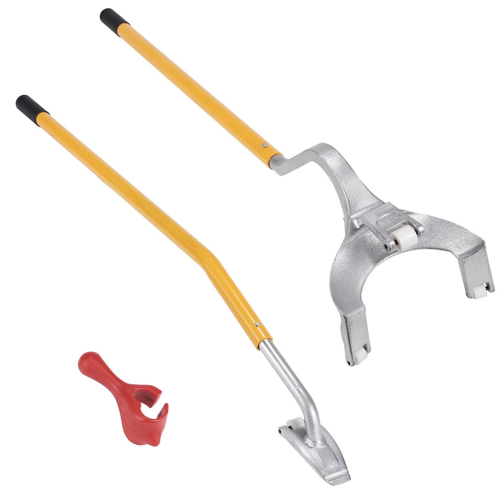 VEVOR Tire Mount Demount Tool, 22.5-24.5 inch Manual Steel Tire Changer Mount Demount Removal Tool, with Extra Bead Keeper, Tubeless Truck Bead Breaker, 3 PCS Tire Changing Tools, Orange