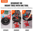 VEVOR Manual Tire Changer, Portable Hand Bead Breaker Mounting Tool for 8