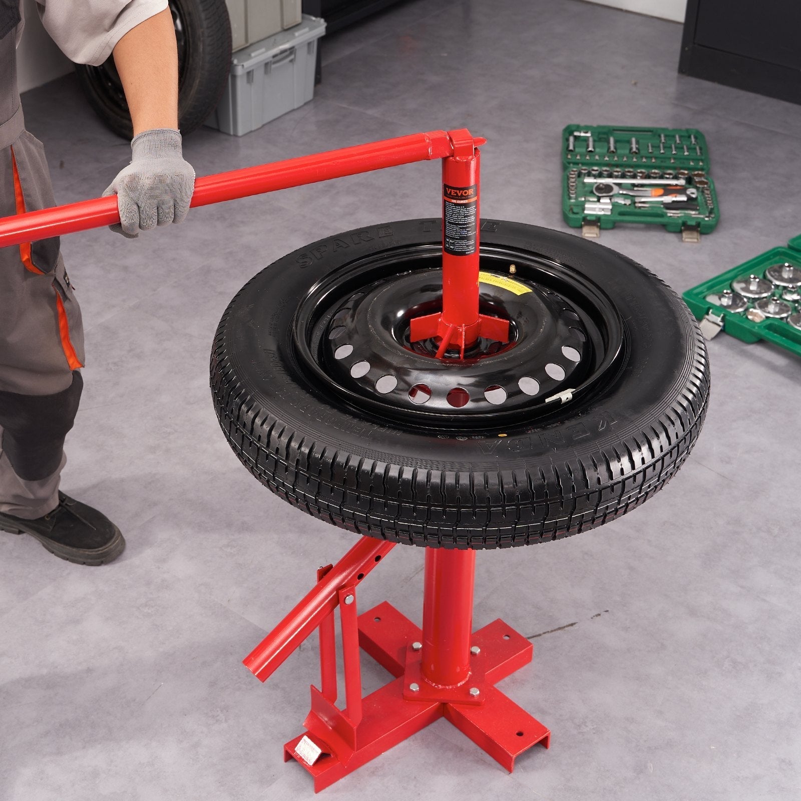 VEVOR Manual Tire Changer, Portable Hand Bead Breaker Mounting Tool for 8