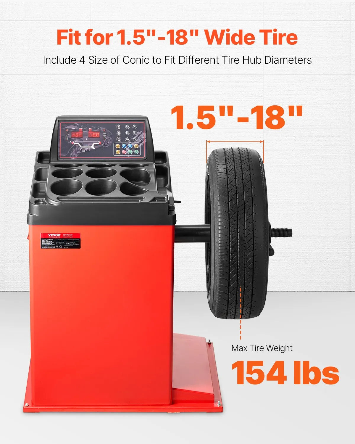VEVOR Durable Tire Changer Machine Reinforced Tire Balancer with 18