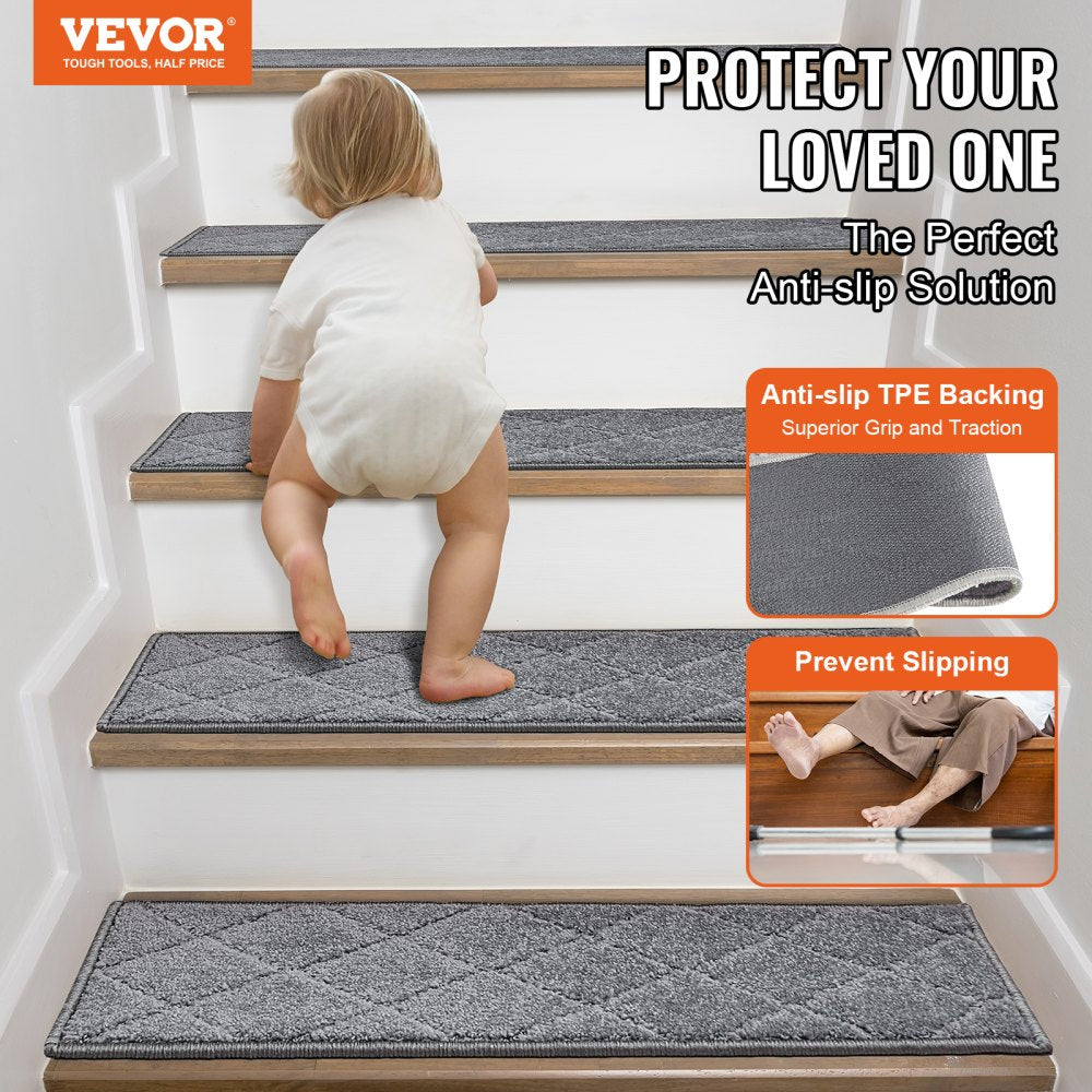 VEVOR Stair Treads, Stairs Carpet Non Slip 9