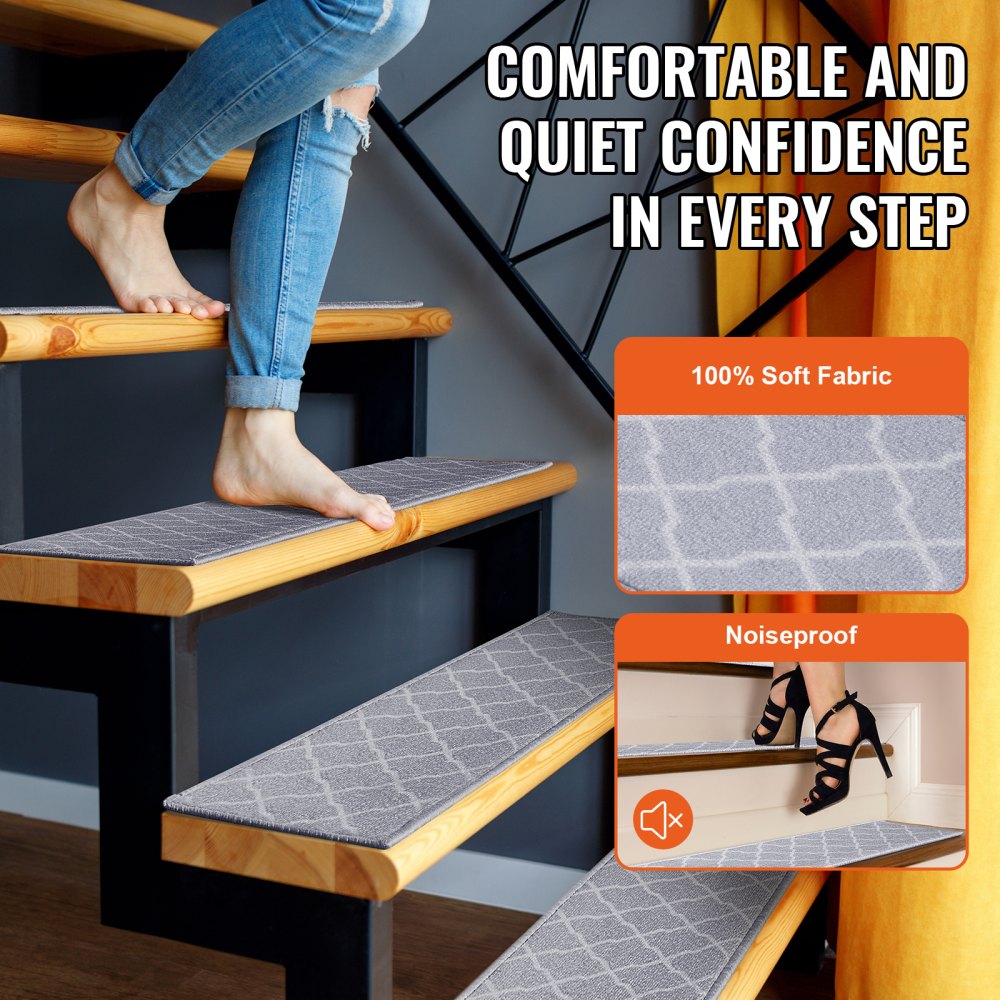 VEVOR Stair Treads, Stairs Carpet Non Slip 9