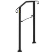 Fits 1 Step Handrail Arch #1 Matte Black Iron Powder Coating Brick Steps