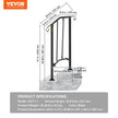 Fits 1 Or 2 Steps Handrail #1 Matte Black Brick Steps Hotels Paver Steps