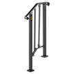Fits 1 Or 2 Steps Handrail #1 Matte Black Brick Steps Hotels Paver Steps