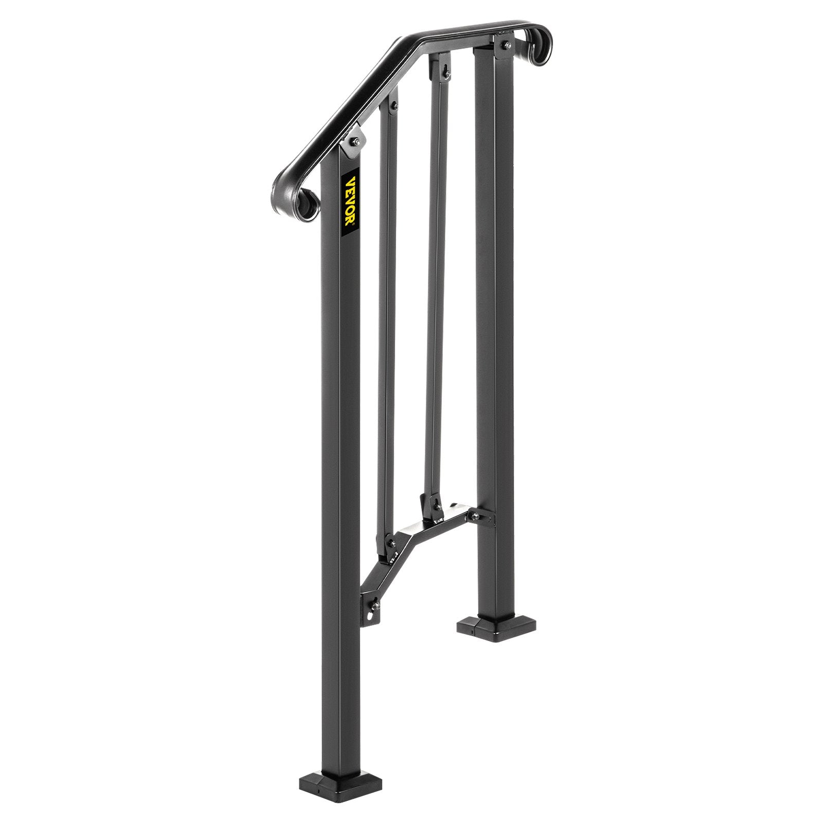 Fits 1 Or 2 Steps Handrail #1 Matte Black Brick Steps Hotels Paver Steps