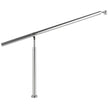 VEVOR Step Handrail 304 Stainless Steel Stair Railing 3-4 Step for Indoor and Outdoor Adjustable Metal Hand Rails for Steps, 59x35.4 Inch, Silver