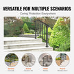 VEVOR Handrail Picket #2 Fits 2 or 3 Steps Matte Black Stair Rail Wrought Iron Handrail Black Transitional Hand railings for Concrete Steps or Wooden Stairs with Installation Kit