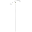 VEVOR Single Post Handrail Wrought Iron Post Mount Step Grab Supports in Ground Long Post Fits 1 or 2 Steps Grab Rail Single Post Railing