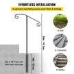 VEVOR Single Post Handrail Wrought Iron Post Mount Step Grab Supports in Ground Long Post Fits 1 or 2 Steps Grab Rail Single Post Railing (Gray)