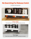VEVOR Undermount Drawer Slides 16 inch Under Stair Cabinet Rails 260 LB Load