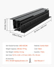VEVOR Undermount Drawer Slides 16 inch Under Stair Cabinet Rails 260 LB Load