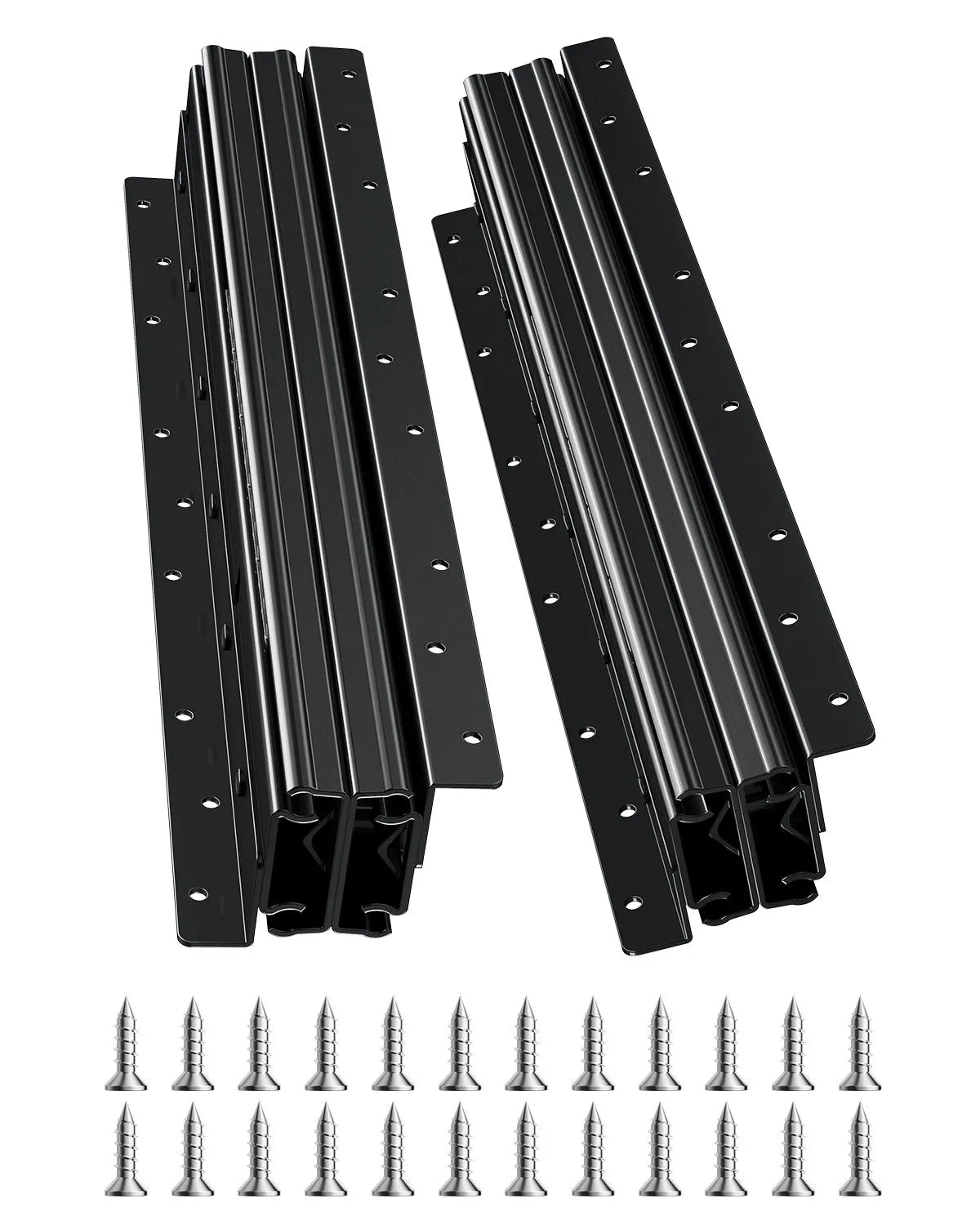 VEVOR Undermount Drawer Slides 16 inch Under Stair Cabinet Rails 260 LB Load