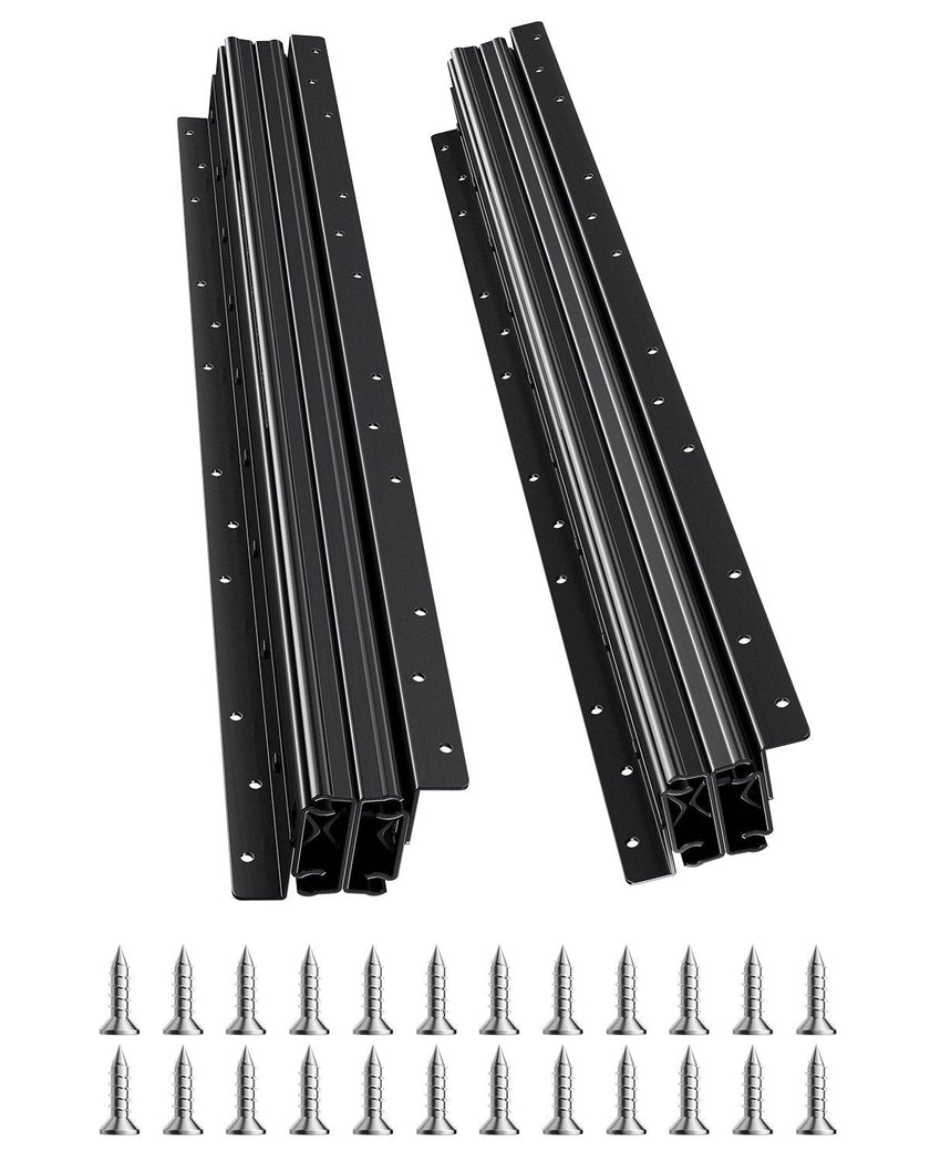 VEVOR Undermount Drawer Slides 24 inch Under Stair Cabinet Rails 260 LB Load