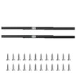 VEVOR Undermount Drawer Slides 24 inch Under Stair Cabinet Rails 260 LB Load