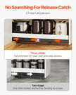 VEVOR Undermount Drawer Slides 32 inch Under Stair Cabinet Rails 260 LB Load