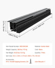 VEVOR Undermount Drawer Slides 32 inch Under Stair Cabinet Rails 260 LB Load