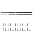 VEVOR Undermount Drawer Slides 40 inch Under Stair Cabinet Rails 260 LB Load