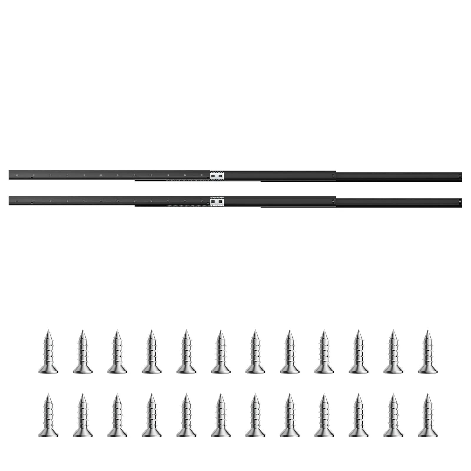 VEVOR Undermount Drawer Slides 40 inch Under Stair Cabinet Rails 260 LB Load