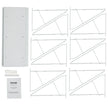 VEVOR Wall Mount Blueprint Storage Rack Blueprint Holder with 12 Pivot Brackets