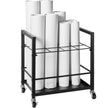 VEVOR Blueprint Storage Rack 12 Slots Mobile Roll File Holder for Architectural