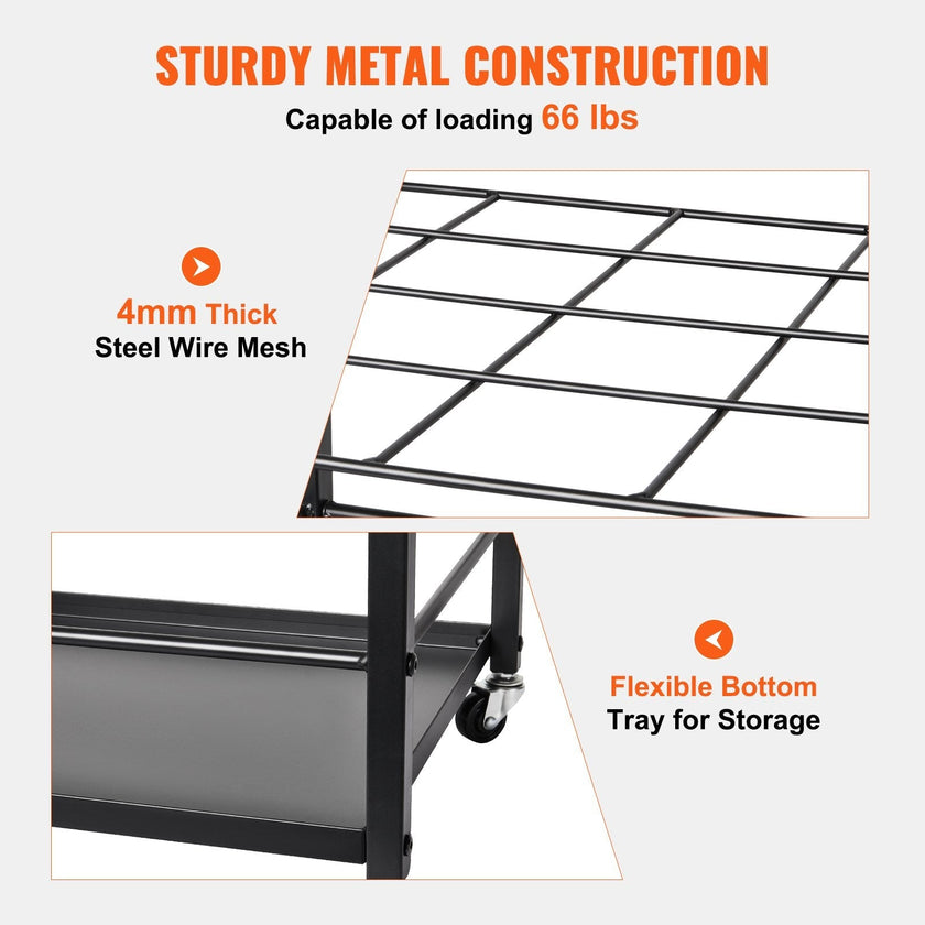 VEVOR Blueprint Storage Rack 20 Slots Mobile Roll File Holder for Architectural