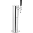 VEVOR Kegerator Tower Kit, Single Tap Beer Conversion Kit, Stainless Steel Keg Beer Tower Dispenser with Dual Gauge CGA320 Regulator & D-System Keg Coupler, Self-Closing Spring for Party Bar Home