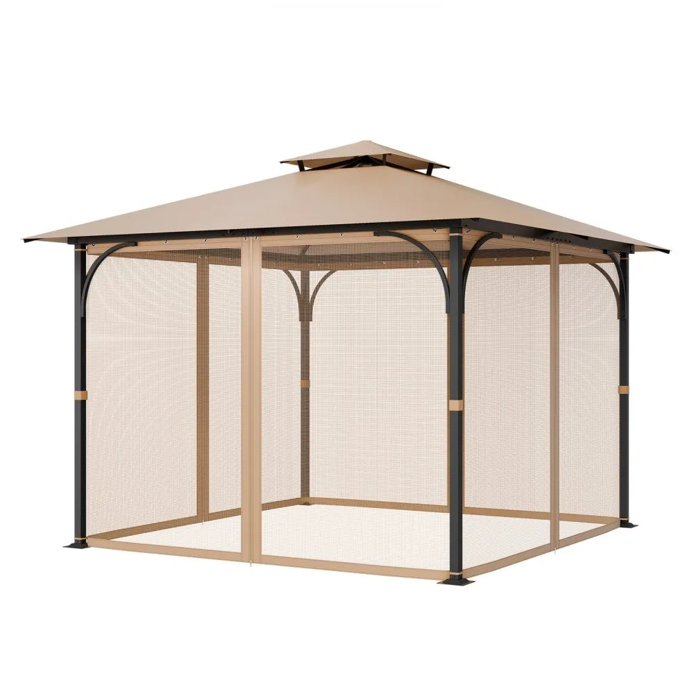 VEVOR Replacement Mesh Gazebo Netting Screen for 10x10x7 ft Patio, Net Only
