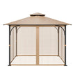 VEVOR Replacement Mesh Gazebo Netting Screen for 10x10x7 ft Patio, Net Only