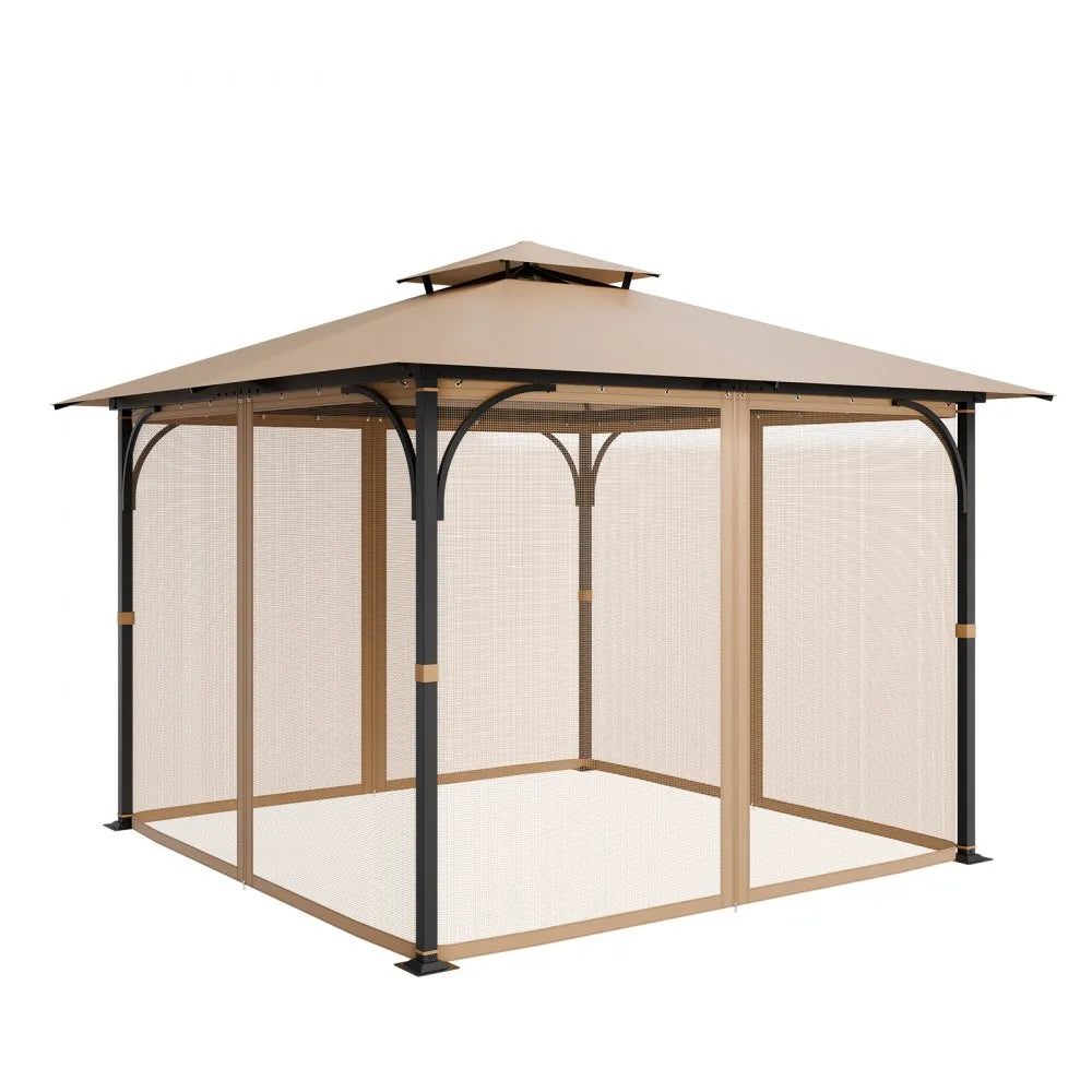 VEVOR Replacement Mesh Gazebo Netting Screen for 10x10x7 ft Patio, Net Only