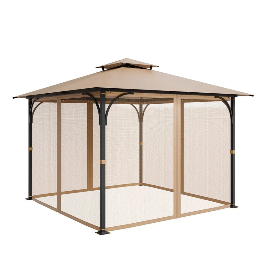 VEVOR Replacement Mesh Gazebo Netting Screen for 10x10x7 ft Patio, Net Only