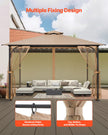 VEVOR Replacement Mesh Gazebo Netting Screen for 10x12x7.3 ft Patio, Net Only