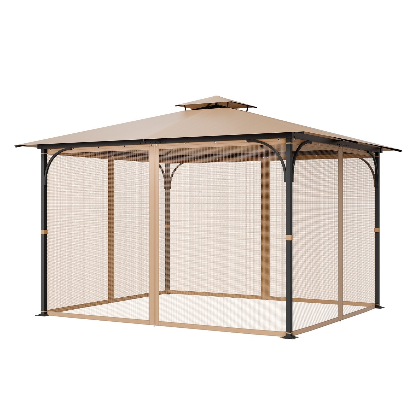 VEVOR Replacement Mesh Gazebo Netting Screen for 10x12x7.3 ft Patio, Net Only