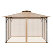 VEVOR Replacement Mesh Gazebo Netting Screen for 10x12x7.3 ft Patio, Net Only