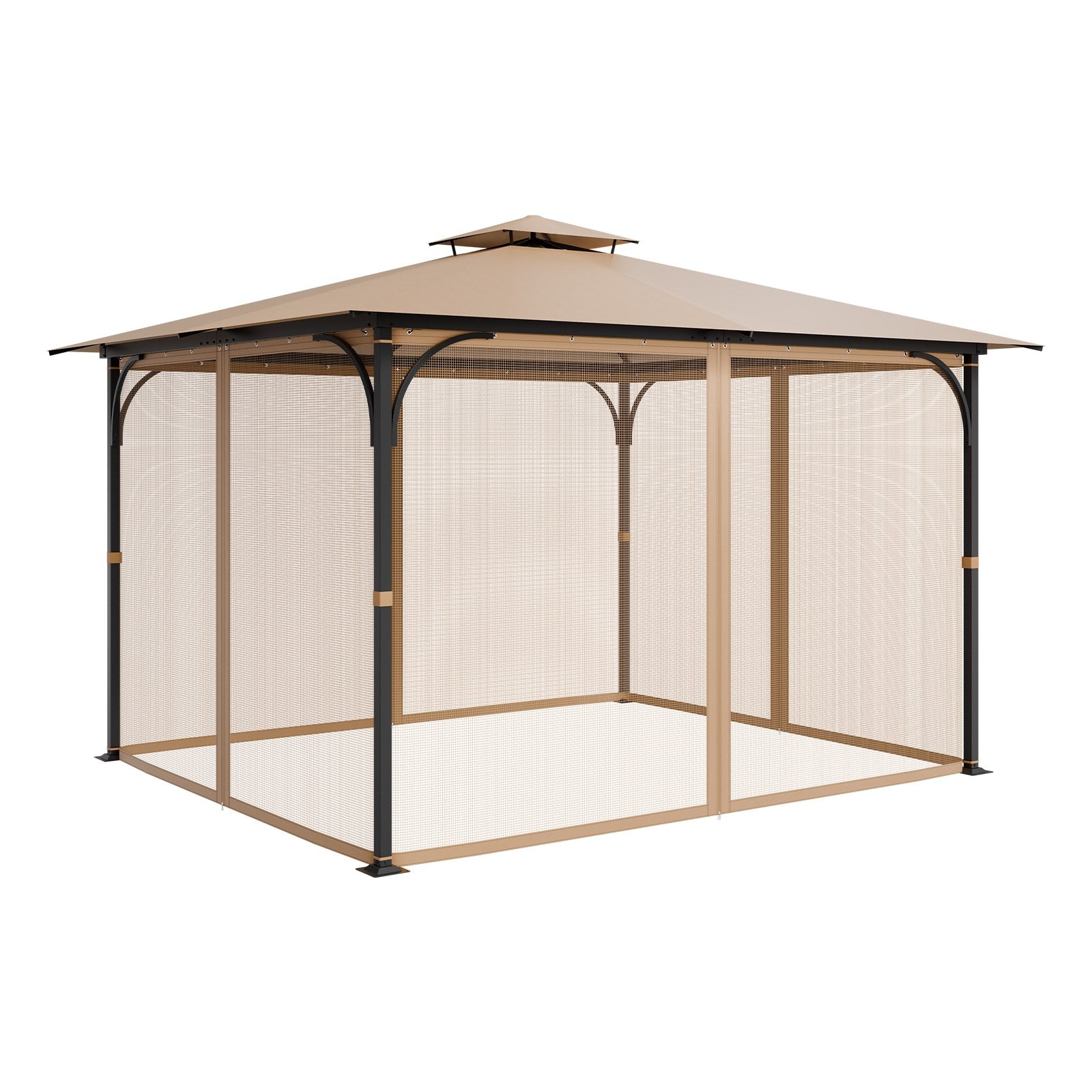 VEVOR Replacement Mesh Gazebo Netting Screen for 10x12x7.3 ft Patio, Net Only