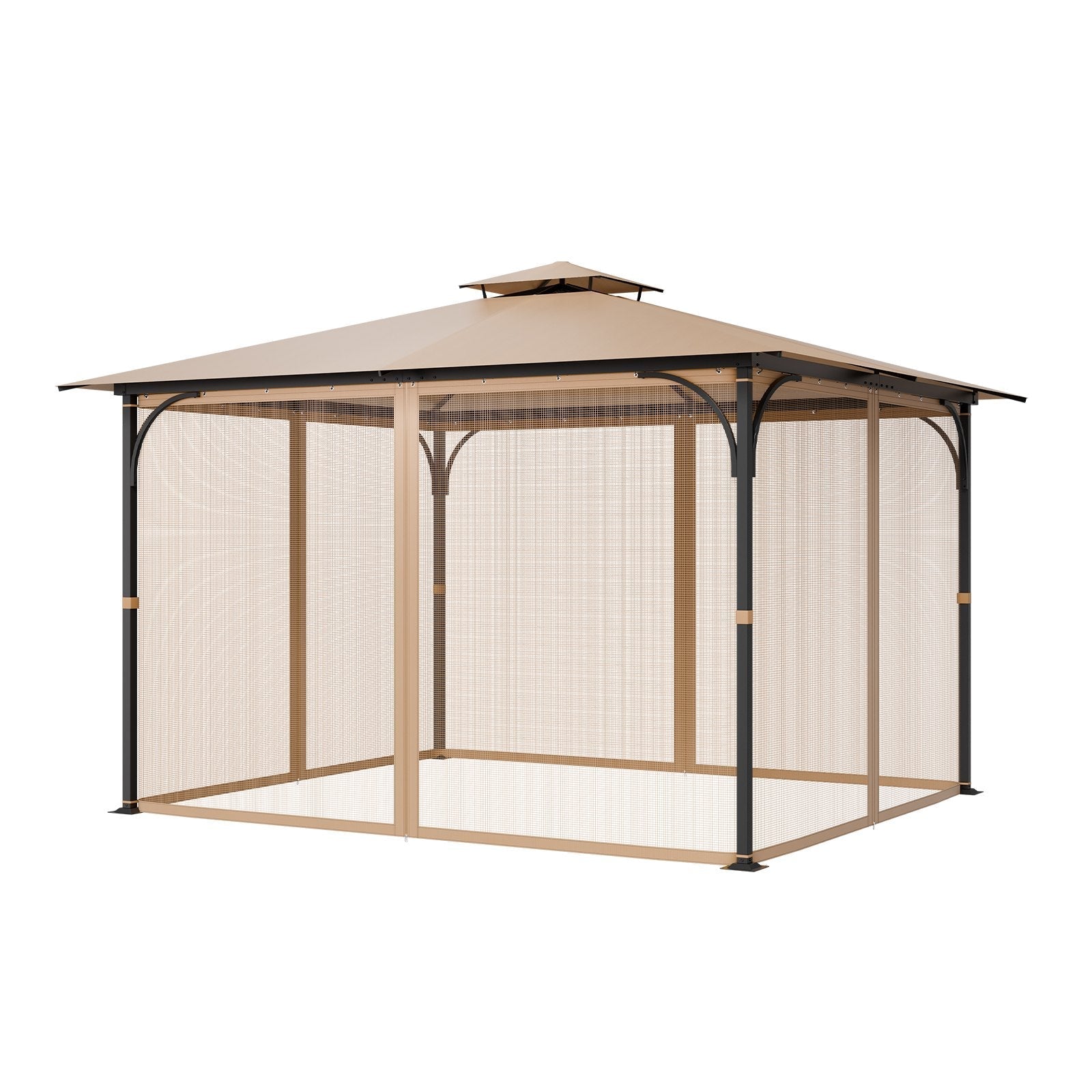 VEVOR Replacement Mesh Gazebo Netting Screen for 10x12x7.3 ft Patio, Net Only