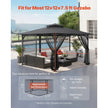 VEVOR Replacement Mesh Gazebo Netting Screen for 12x12x7.5 ft Patio, Net Only