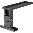 VEVOR 23.4x7.6-Inch Ladder Extender, Extension Ladder 12.25-19.7-Inch Adjustable Height Range, Ladder Leveling Tool, Stair Ladder Extension with Chain Pins in Steel for Stairs, in Black Powder Coated