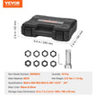 VEVOR 10PCS Axle Spindle Thread Chaser Set Metric M20 M22 M24 UNF 13/16