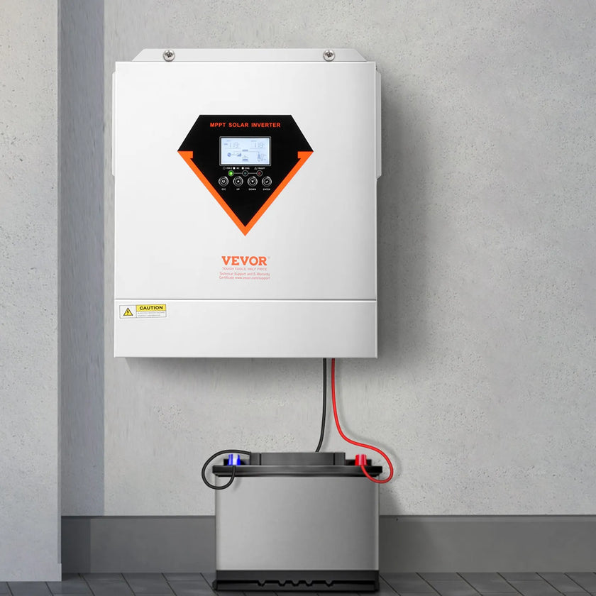 VEVOR Hybrid Solar Inverter Charger 3000W 110/120V Built-in 100A MPPT Controller