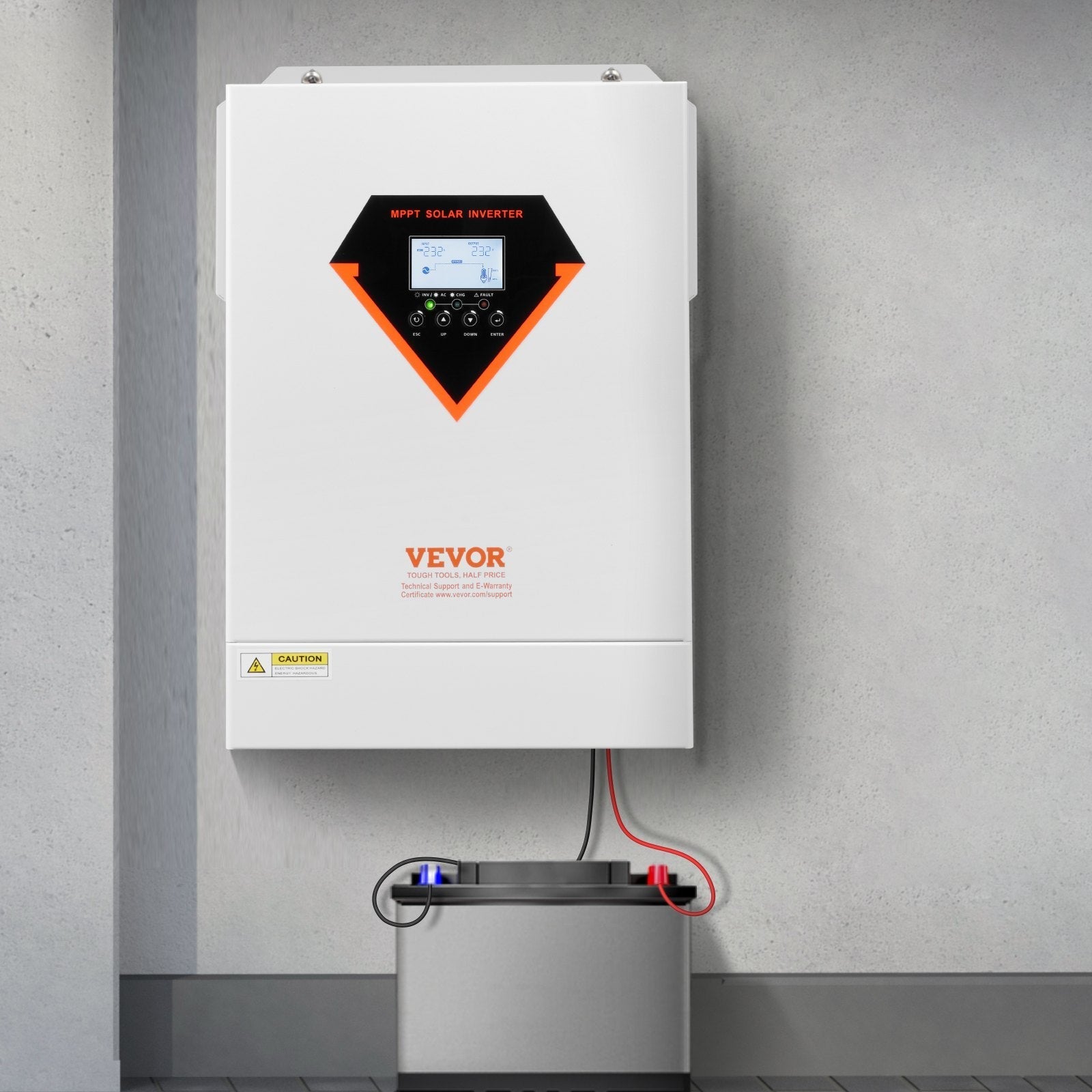 VEVOR Hybrid Solar Inverter Charger 6000W 220/230V Built-in 120A MPPT Controller