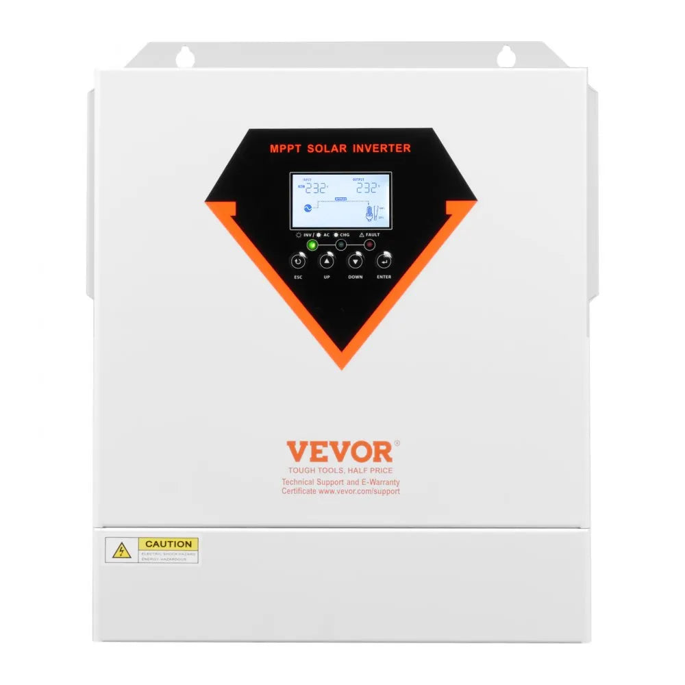VEVOR Hybrid Solar Inverter Charger 3500W 220/230V Built-in 100A MPPT Controller