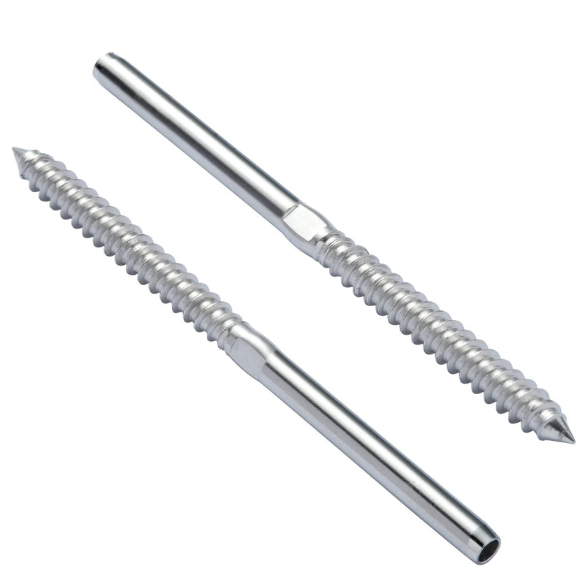 VEVOR 102 Pack Cable Railing Swage Threaded Stud Tension End Fitting Terminal for 1/8