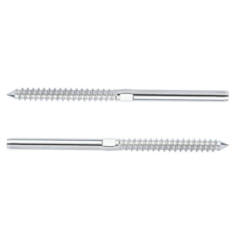 VEVOR 122 Pack Cable Railing Swage Threaded Stud Tension End Fitting Terminal for 1/8