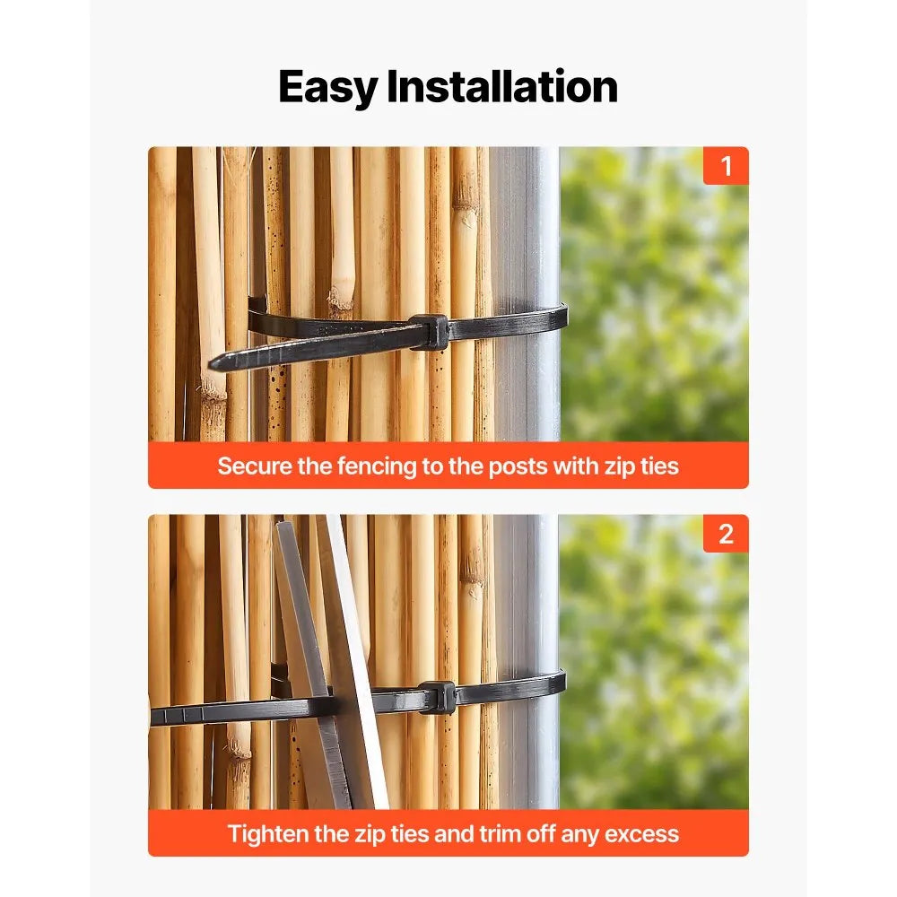 Natural Reed Fencing Roll 4 ft x 16.4 ft – Outdoor Privacy Screen for Balcony, Patio & Garden